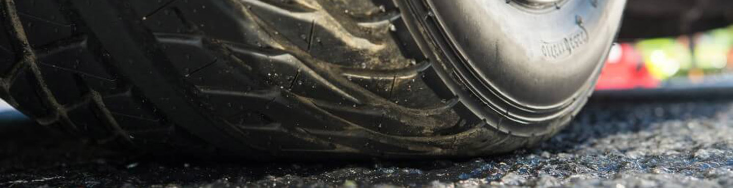 close up of tyre tread