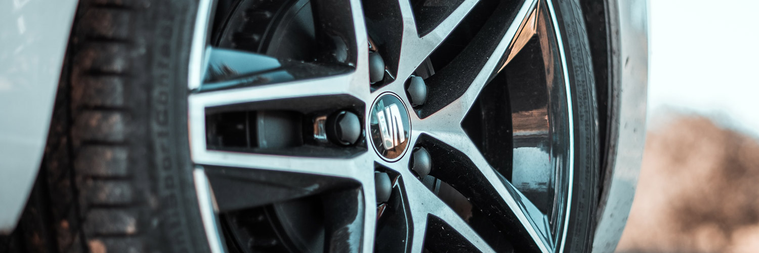 close up of seat alloy wheel