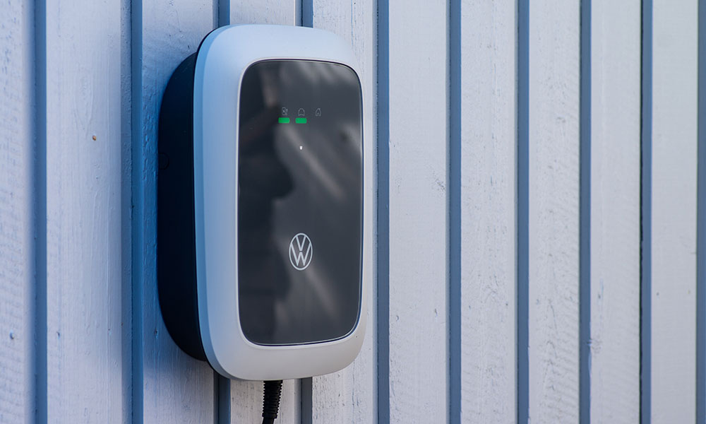 vw ev charge point on wall