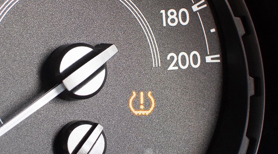 Tyre pressure warning light.