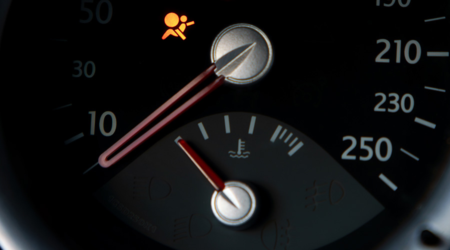 Airbag warning light.