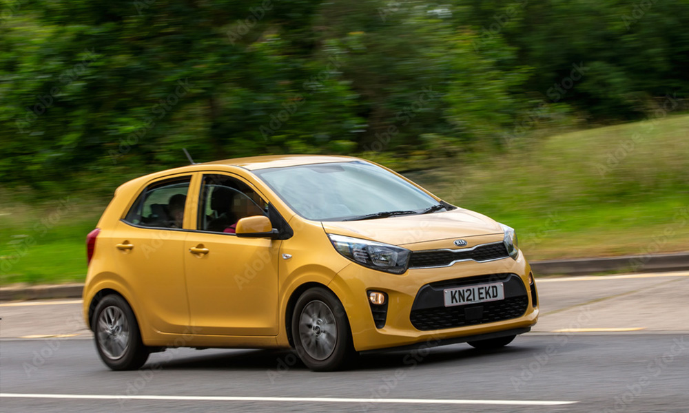Yellow Kia Picanto